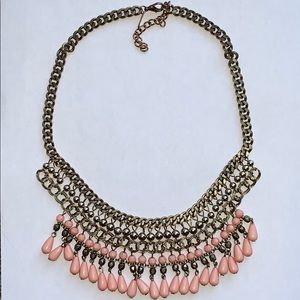 3/$30 Gold and Pink Chain Necklace